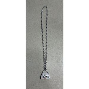 Women’s White Purse Charm Necklace